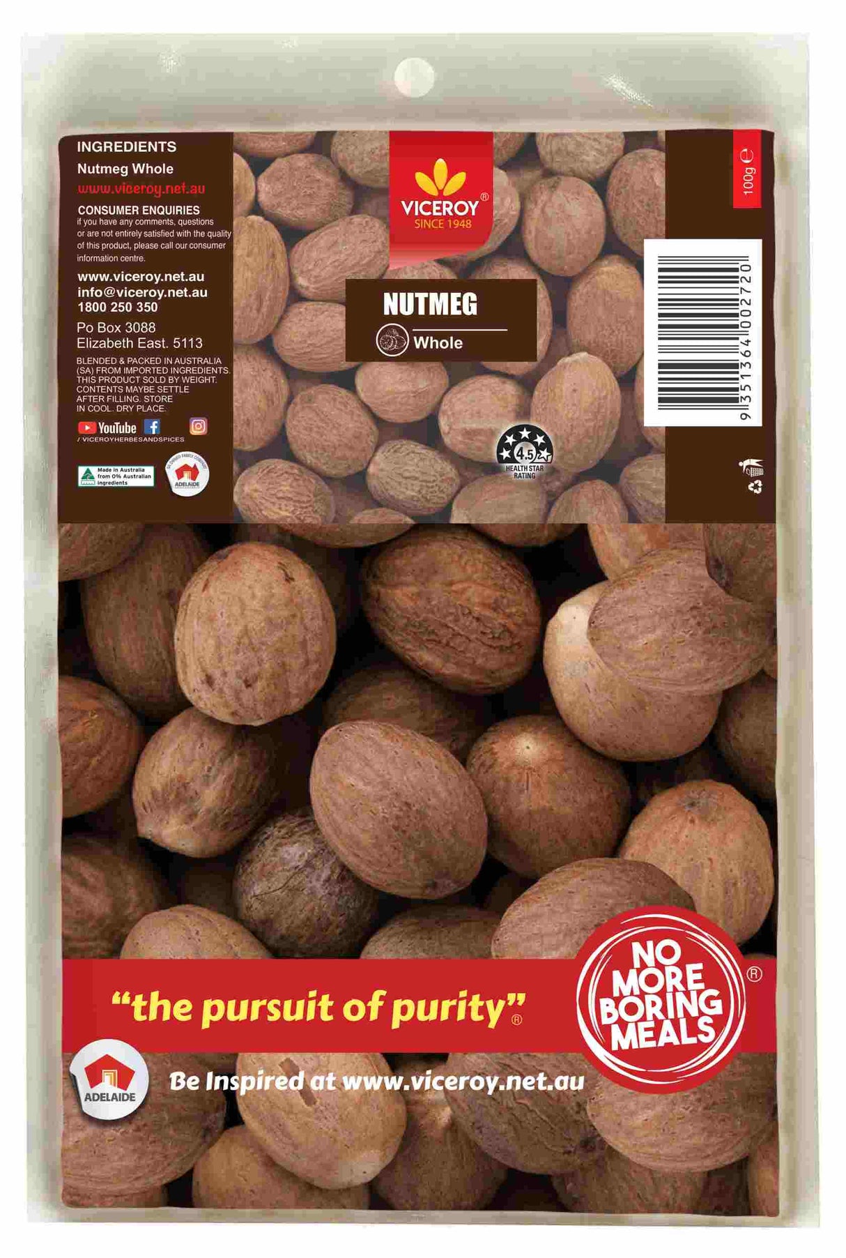 VICEROY® Nutmeg Whole - Viceroy.net.au