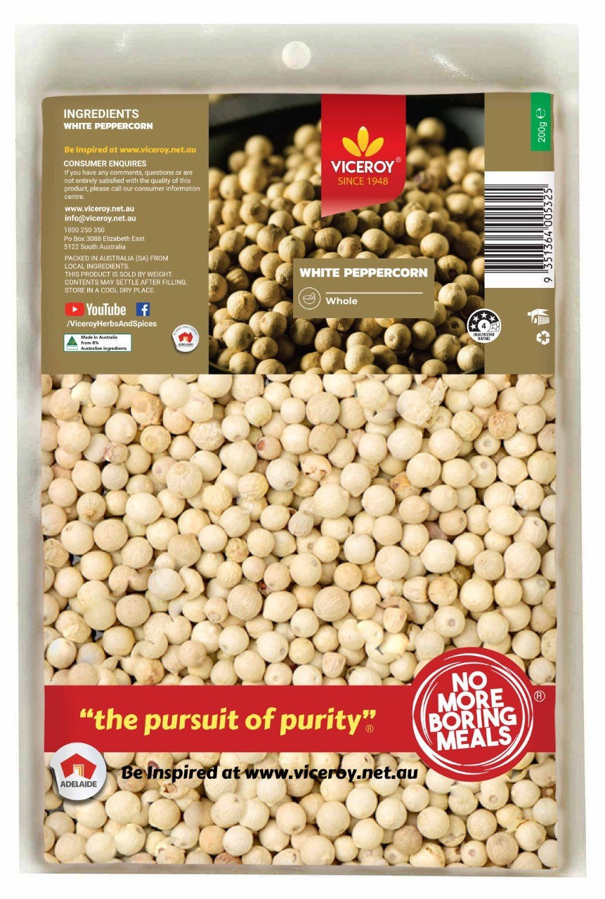 Viceroy® White Peppercorn Whole